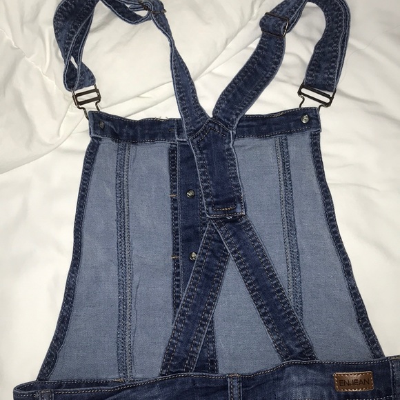 Distressed denim “overalls”-shortalls!! - Picture 3 of 6